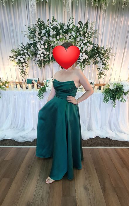 Рокля от луксозен  сатен