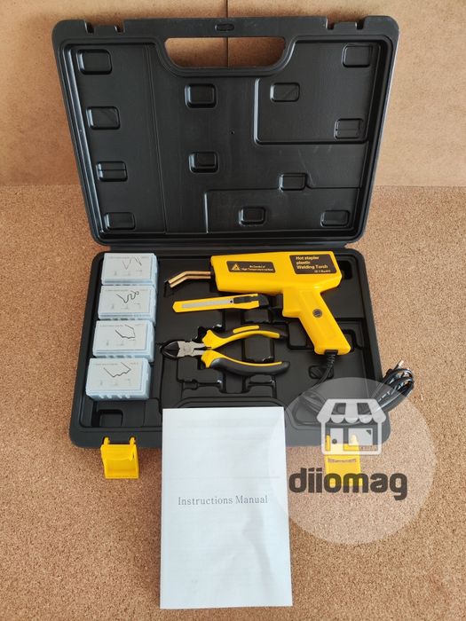 Kit pistol lipit plastic la cald multifuncțional DH-005 120W  400capse