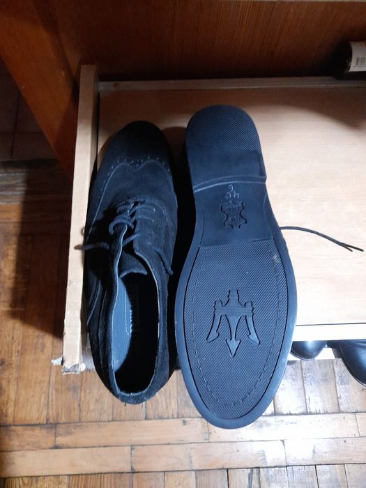 Мужские туфли замшевые