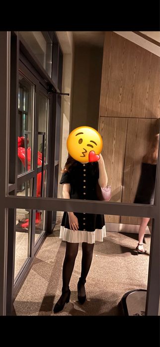 Платье черное, короткое