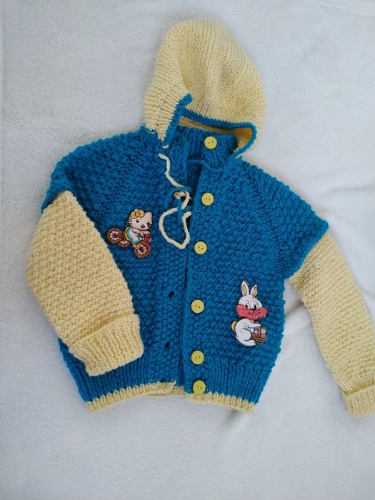 Тёплая кофта на мальчика 2-3 года