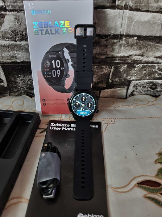 SmartWatch Zeblaze Btalk 3 Plus 1.39 inch HD Color, Microfon, difuzor