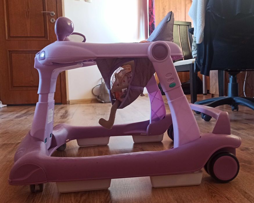 CHIPOLINO детска проходилка 2в1 SUPER STAR Божур