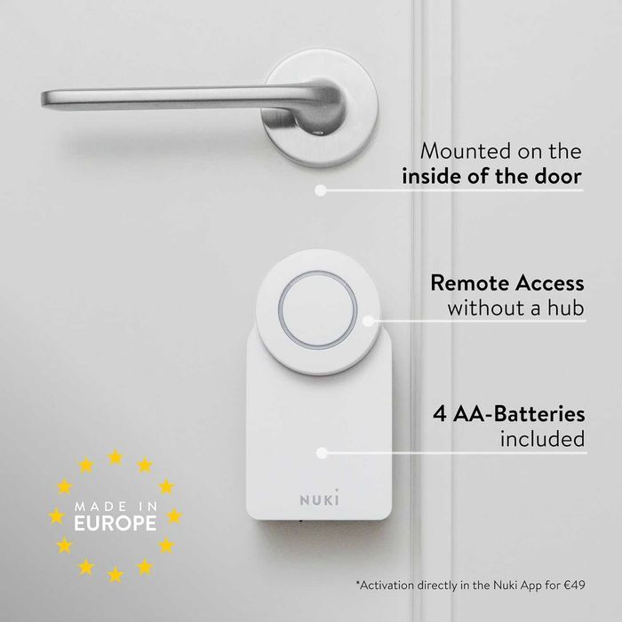 Умна брава Nuki Smart Lock Go 2025 Matter WiFi без ключ