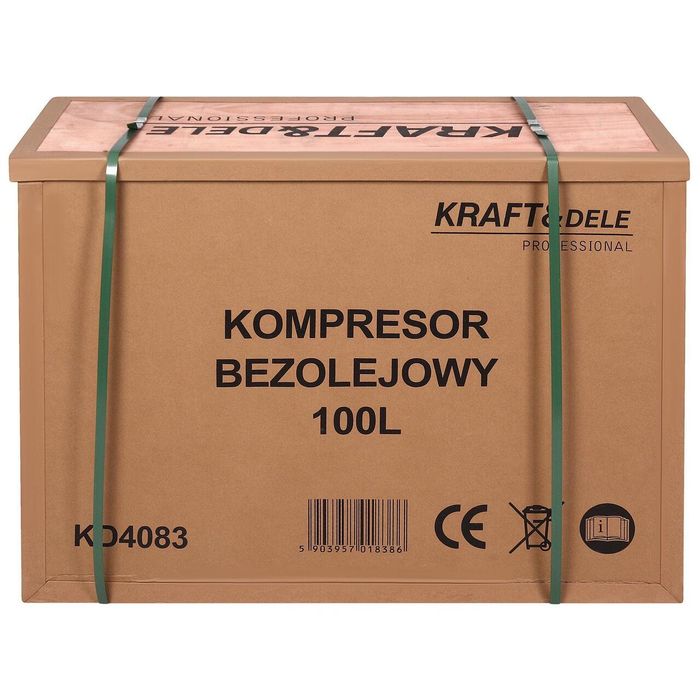 Compresor de aer, capacitate rezervor 100 litri, debit 585l/mim,