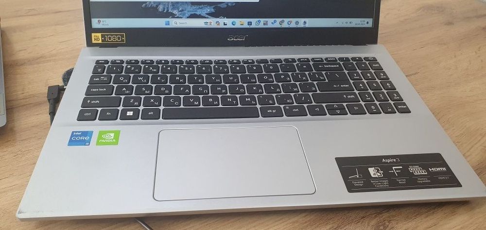 Acer notebook. Intel core i5 12-avlod. Videokartalik.