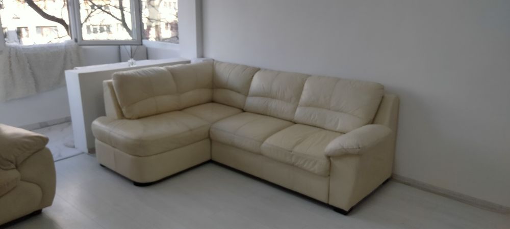 Colțar piele naturala extensibil 230L colț 160