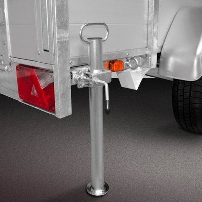 Picior sprijin Carpoint pentru remorca auto, 2 bucati, cu clema fixare, diametru 48mm si lungime 70cm, metal