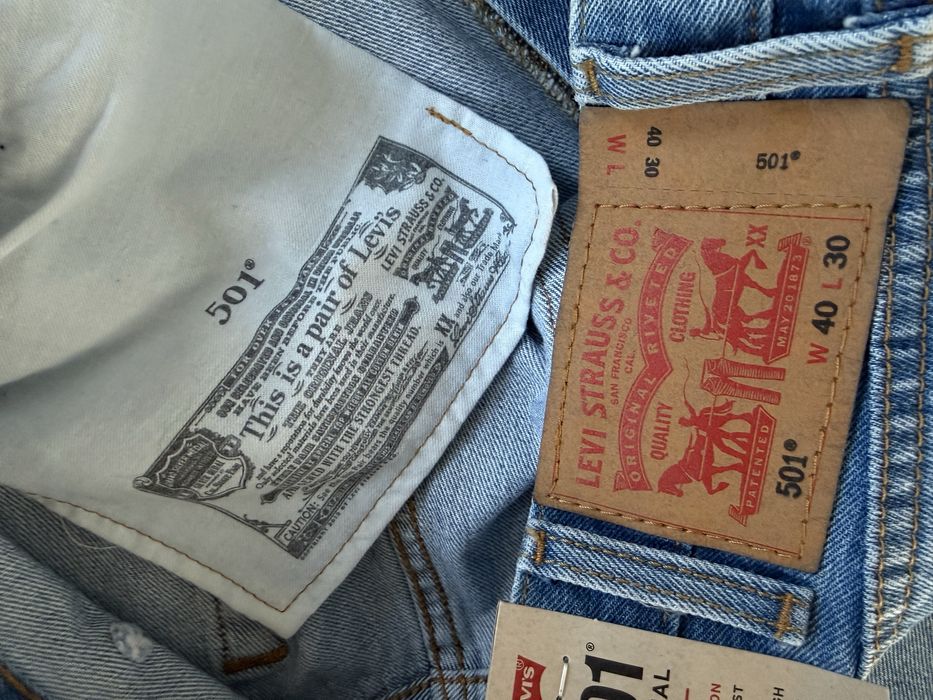 Blugi LEVIS 501 Albastru Barbati | Marime 40 x 30 (Talie 104 cm)