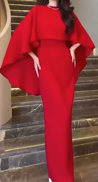 Вечернее платья из атласа