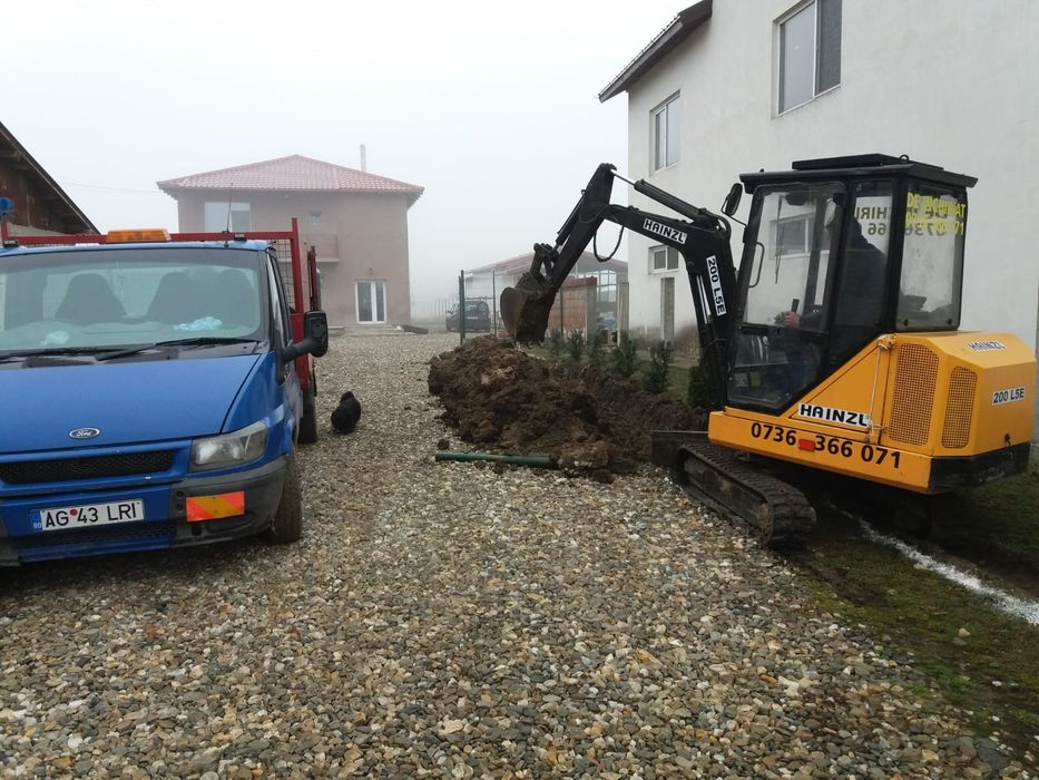 Bobcat și mini excavator de închiriat