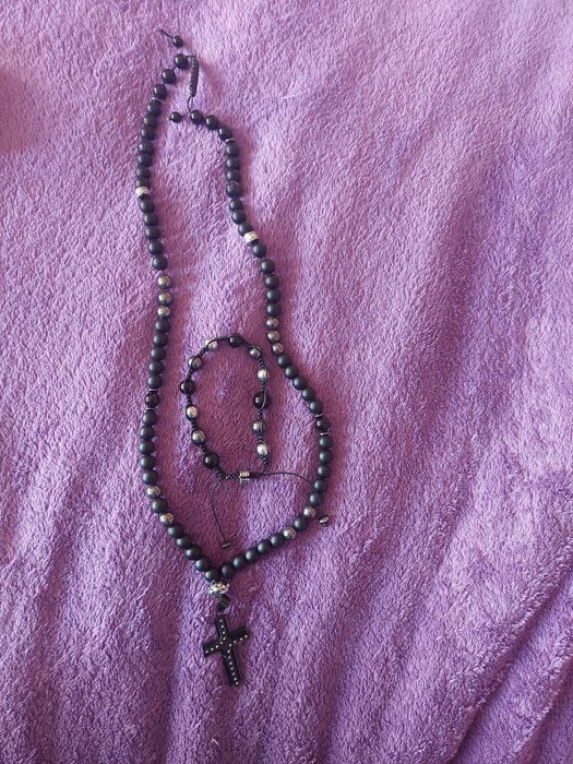 Мъжки комплект колие и гривна