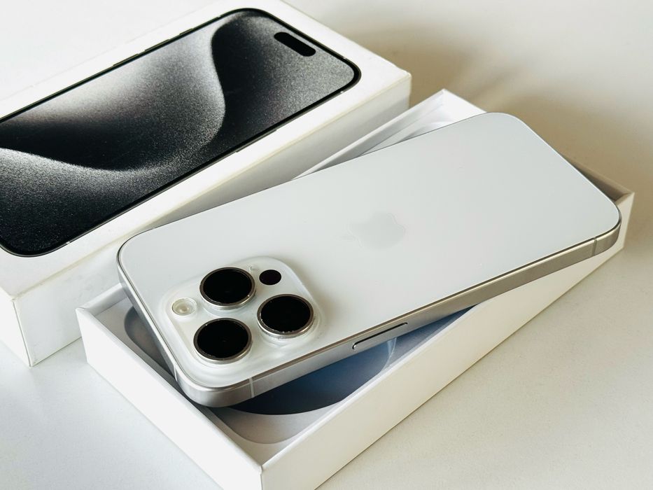 Iphone 15 Pro 512GB White Titanium 96% Батерия! Гаранция 6 месеца