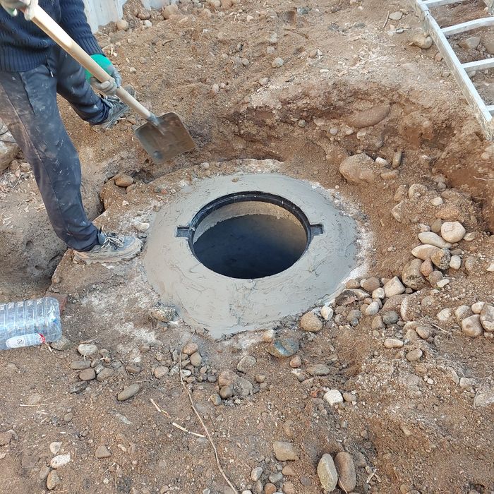 Монтаж септика из жб колец