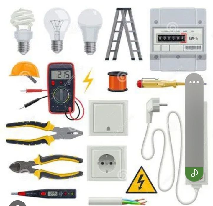 Услуги электрика и установка солнечный панели  камер наблюдения