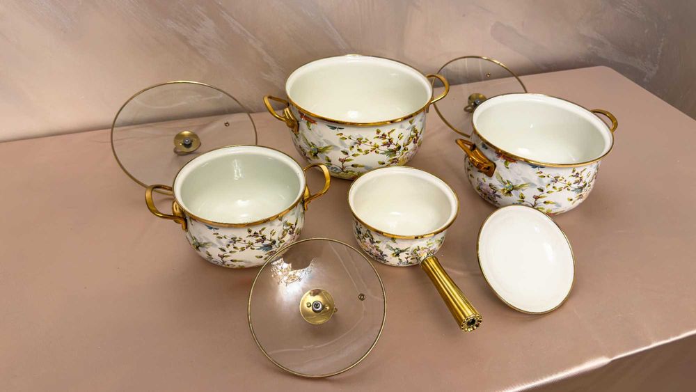 Set oale și cratiță de gătit Otel Emaliat luxury F&B 2