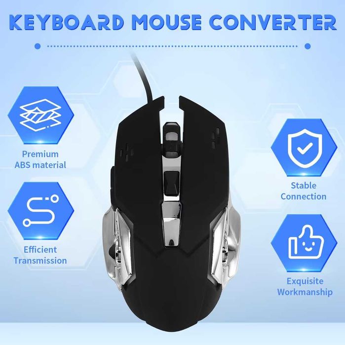 Gamepad mobil cu adaptor Bluetooth convertor pentru iOS & Android – mix