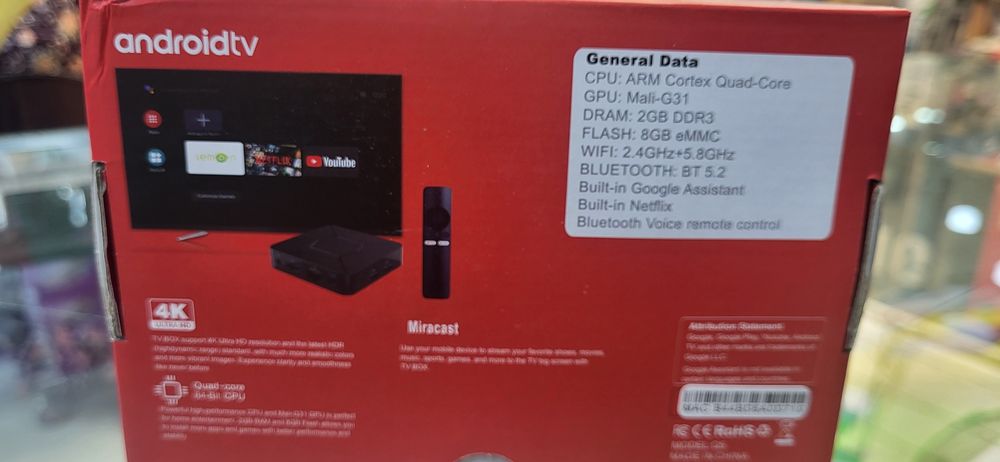 Новый. Смарт бокс. Smart box. С голосовой пультом