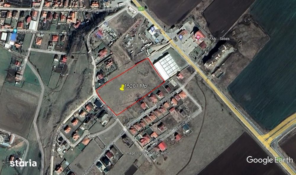 Teren De Vanzare In Sebes Dezvoltare Rezidentiala 15201 Mp, Zona Motel