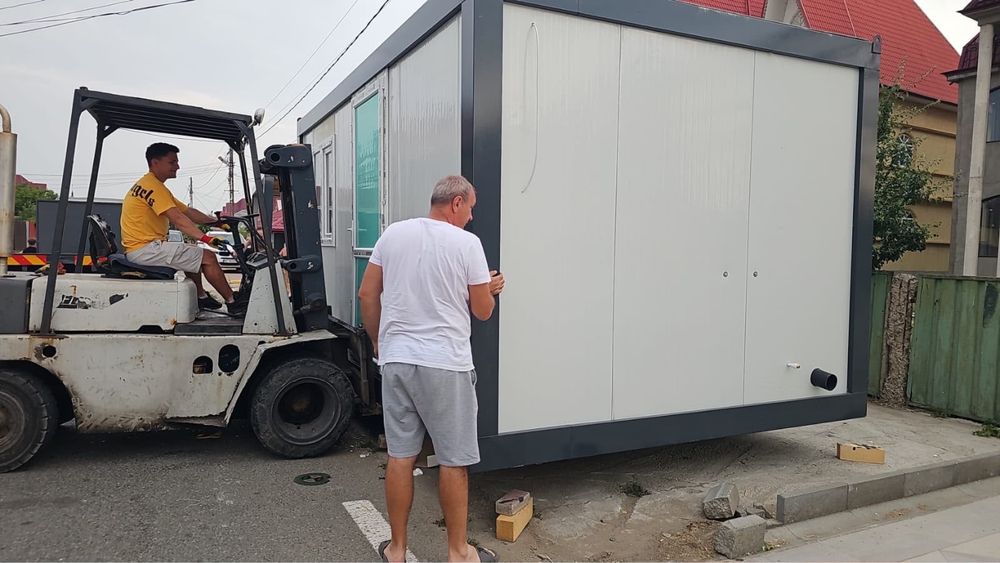 Container nou 6m lungime 3 latine cu wc inclus
