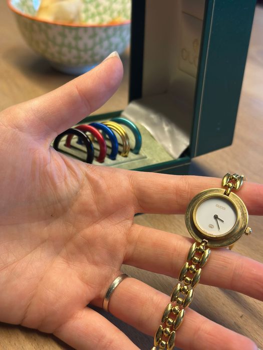 Ceas Gucci original vintage 11/12 set complet cu toate cadranele+cutie