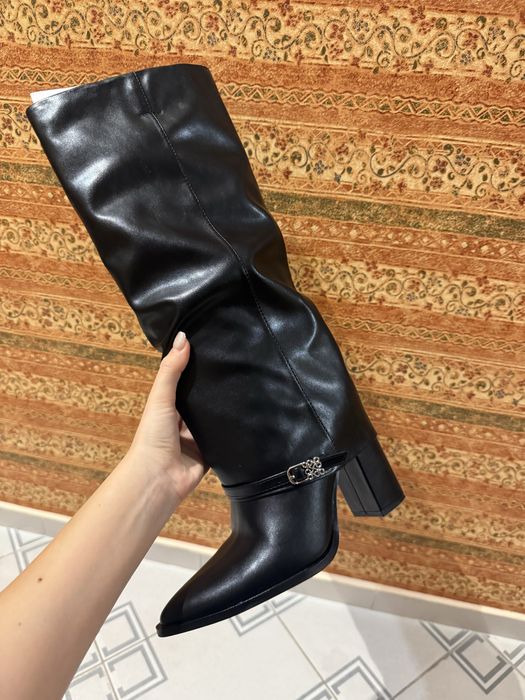 NINE WEST високи зимни ботуши (черни)