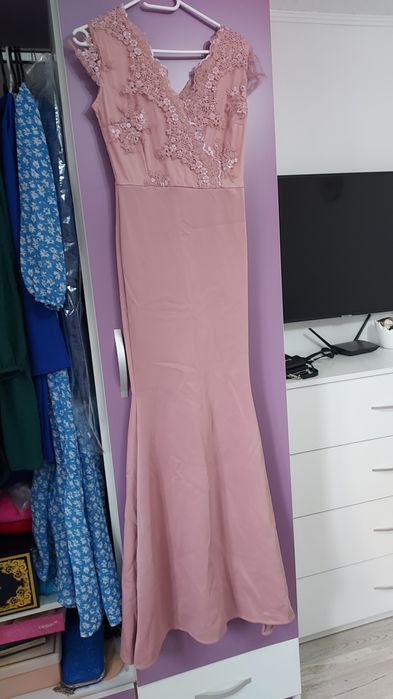 Rochie roz lunga