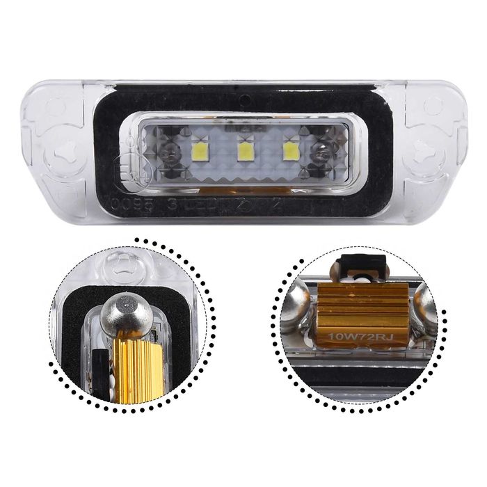 LED плафони за заден номер Mercedes W164 X164 W251 (Canbus).Супер ярки