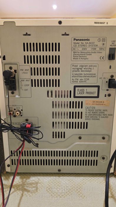 Уредба Panasonic SA-AK22