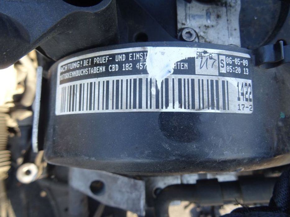Motor Volkswagen Golf 5 2.0 TDI CBD E5 140 CP din 2009 fara anexe