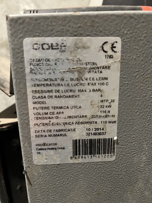centrala gobe 32kw cu gazeificare