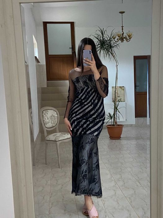Rochie Agnes Toma, cu ETICHETA, stil sirena: marimea M
