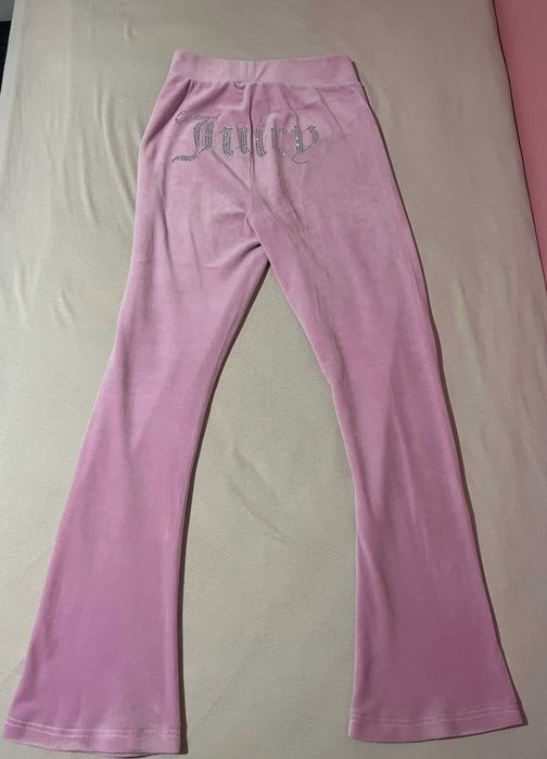 y2k Juicy couture розов велурен панталон