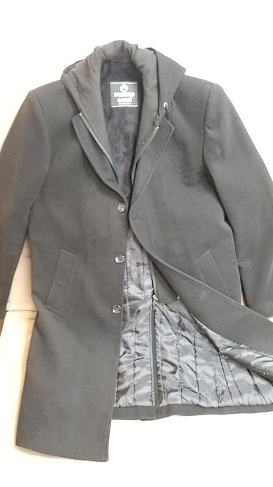 Пальто кашемир с капюшоном 2xl