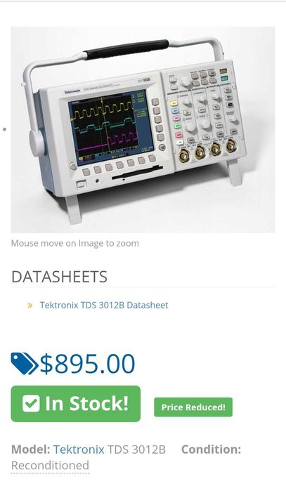 Osciloscop Tektronix TDS 3012B