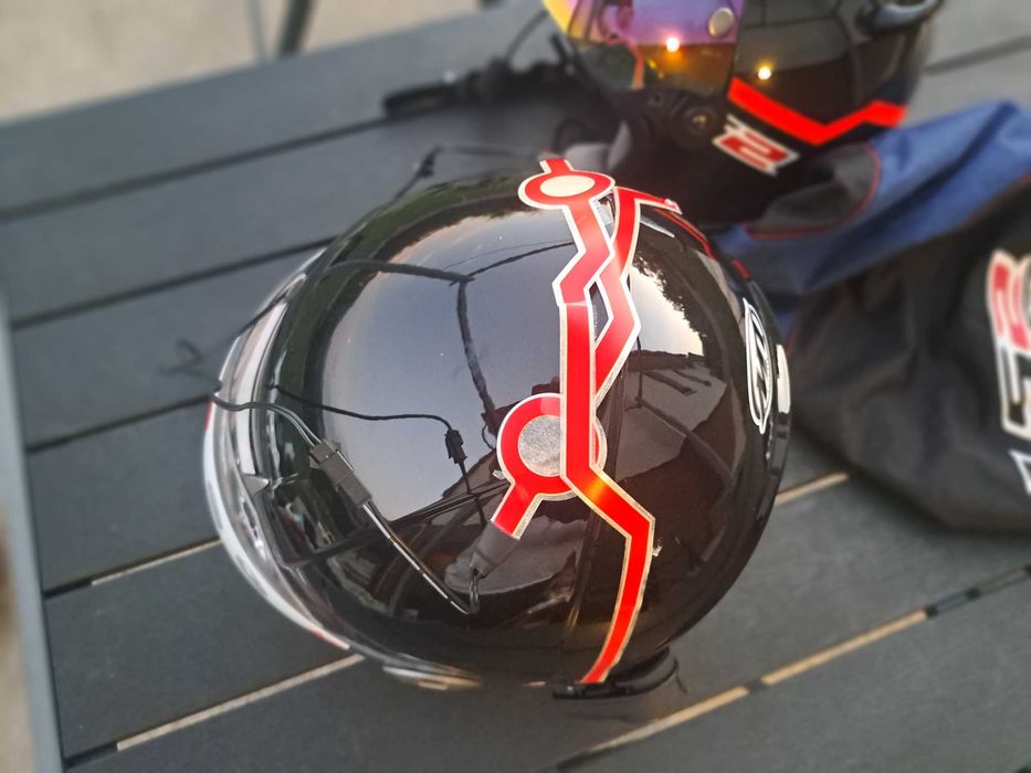 2 casti moto + un ghiozdan moto