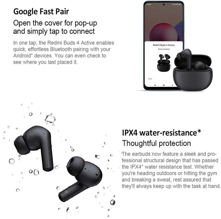 XIAOMI Redmi Buds 4 Active TWS безжични слушалки,