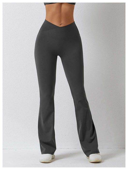 Pantaloni evazati elastici fitness