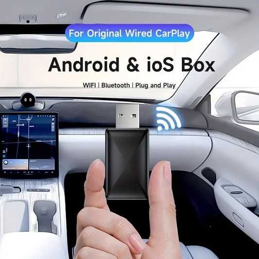USB стик за безжична връзка на автомобил с CarPlay и Android Auto