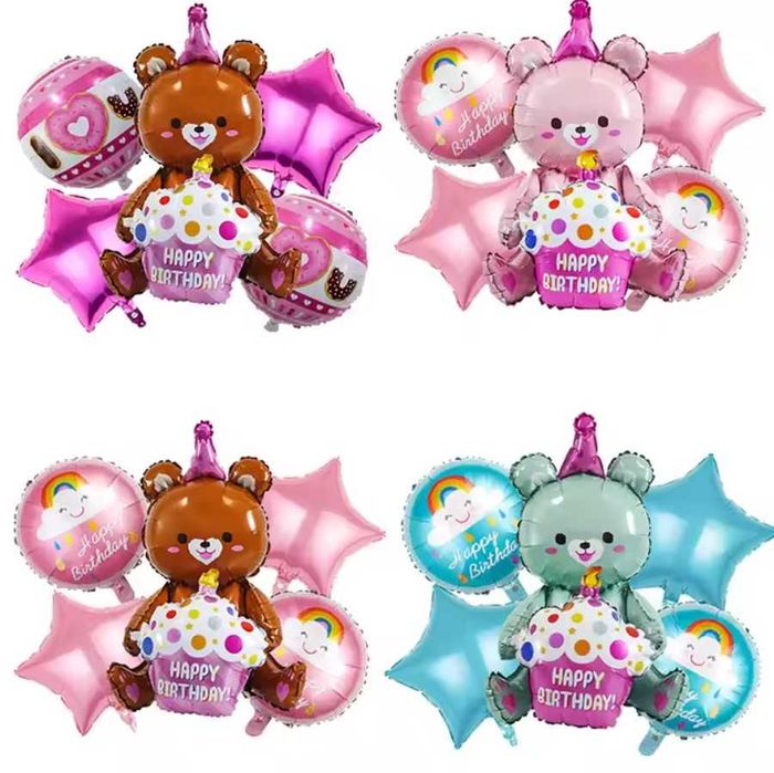 Sharlar 3d komplekt. Tug'ilgan kunni, bolalar bayramini bezash uchun.