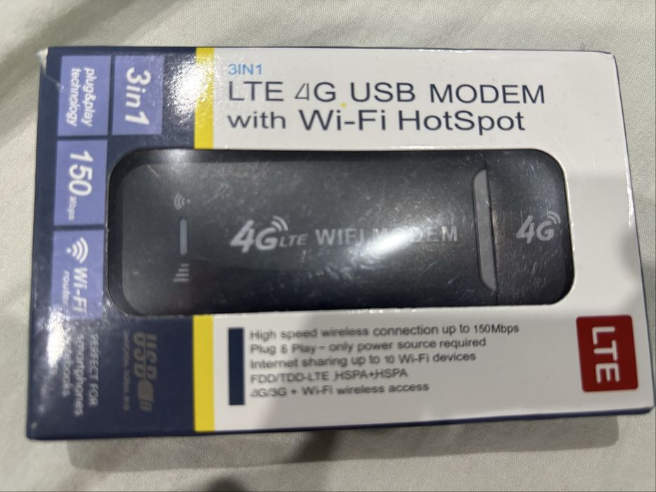 LTE 4G USB MODEM with Wi-Fi Hotspot Бисквитка