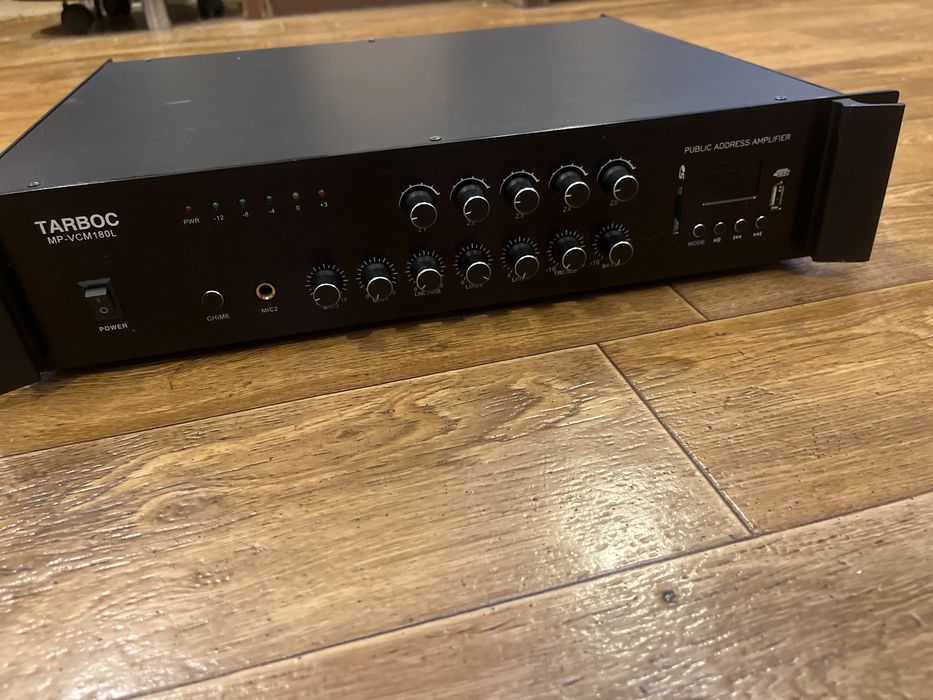 Усилитель TARBOC MP-VCM180L | 180W | 2 микрофона | USB|SD|FM |
