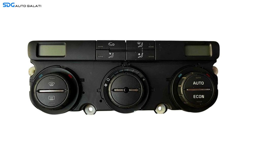 Panou Modul Unitate Comanda AC Aer Conditionat Clima Climatronic Dublu Dual Zone Skoda Octavia 2 2004 - 2013 [LC0626]