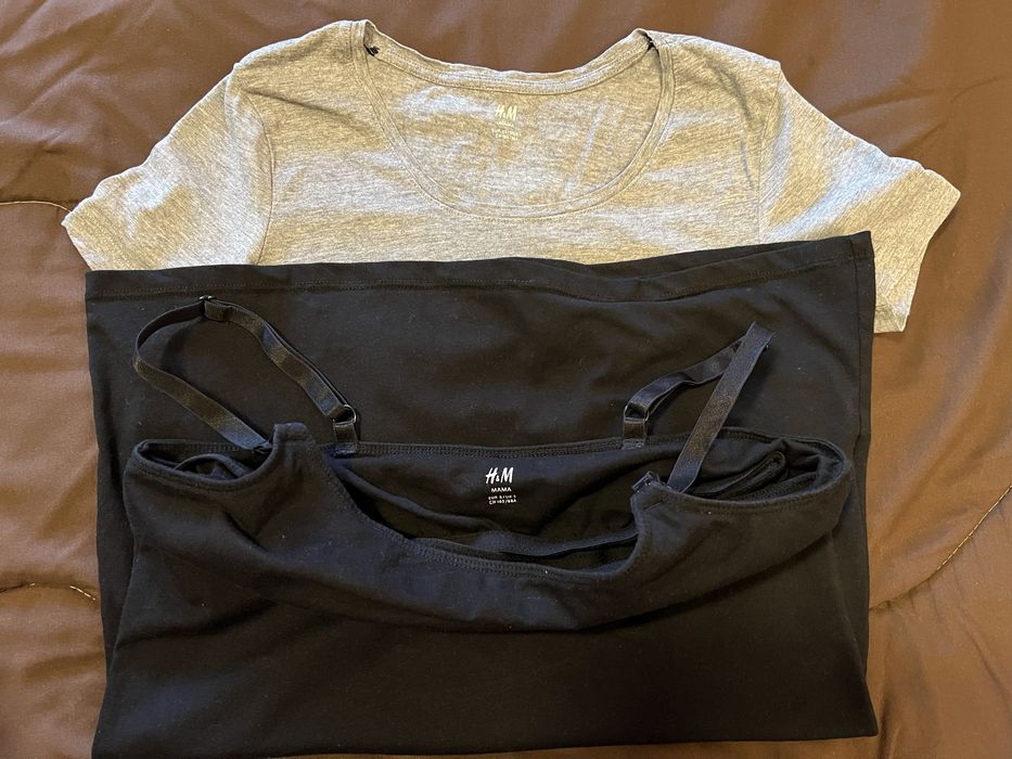 Hm тениска за бременна хс, топ за кърмене С размер-15 лв