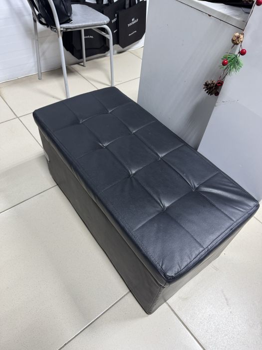 Пуфики кожаные 80*40*40