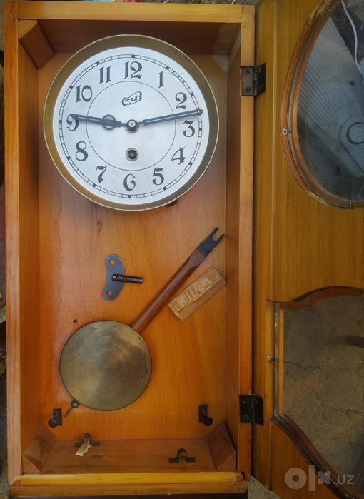 Часы настенные маятниковые ОЧЗ без боя. 1961г. На ходу
