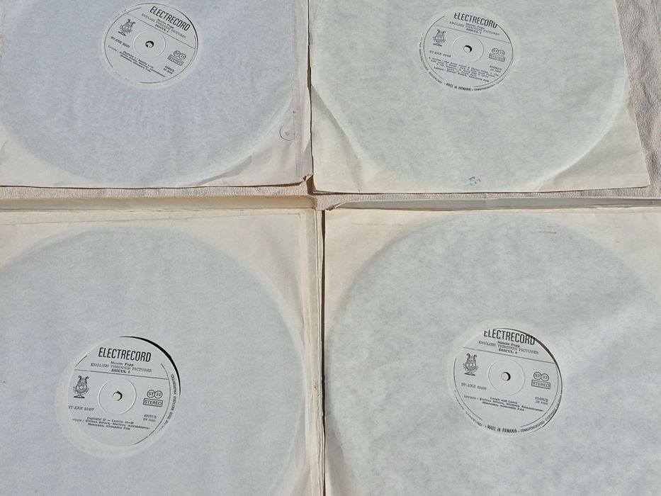 Colectie/Set 5 discuri vinil Electrecord Cursuri de limba Engleza Maxim Popp / 1984