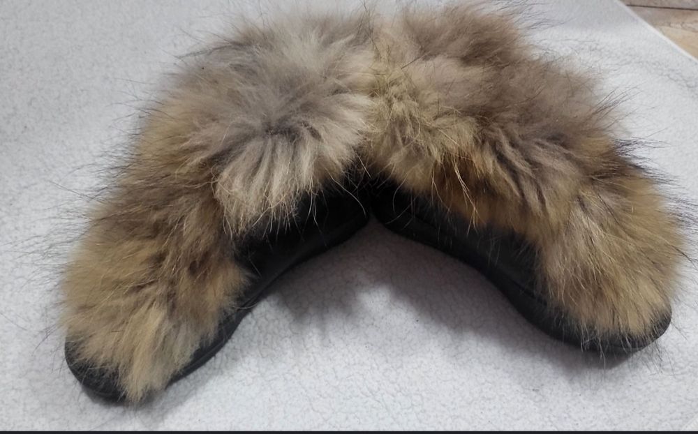 Дамско яке с естествен пух