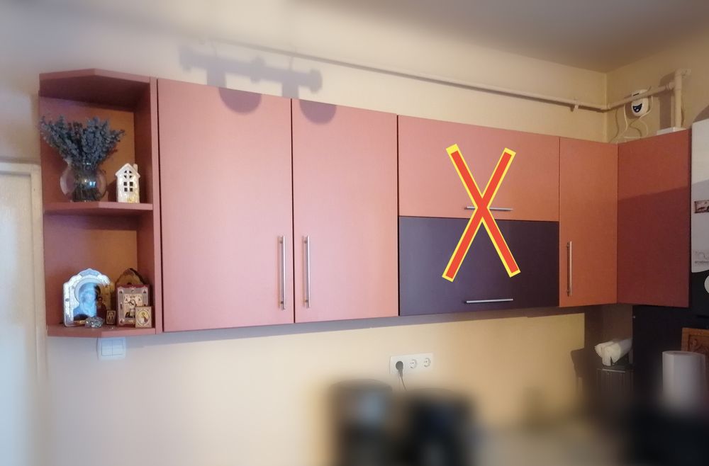 Mobila de bucatarie suspendata