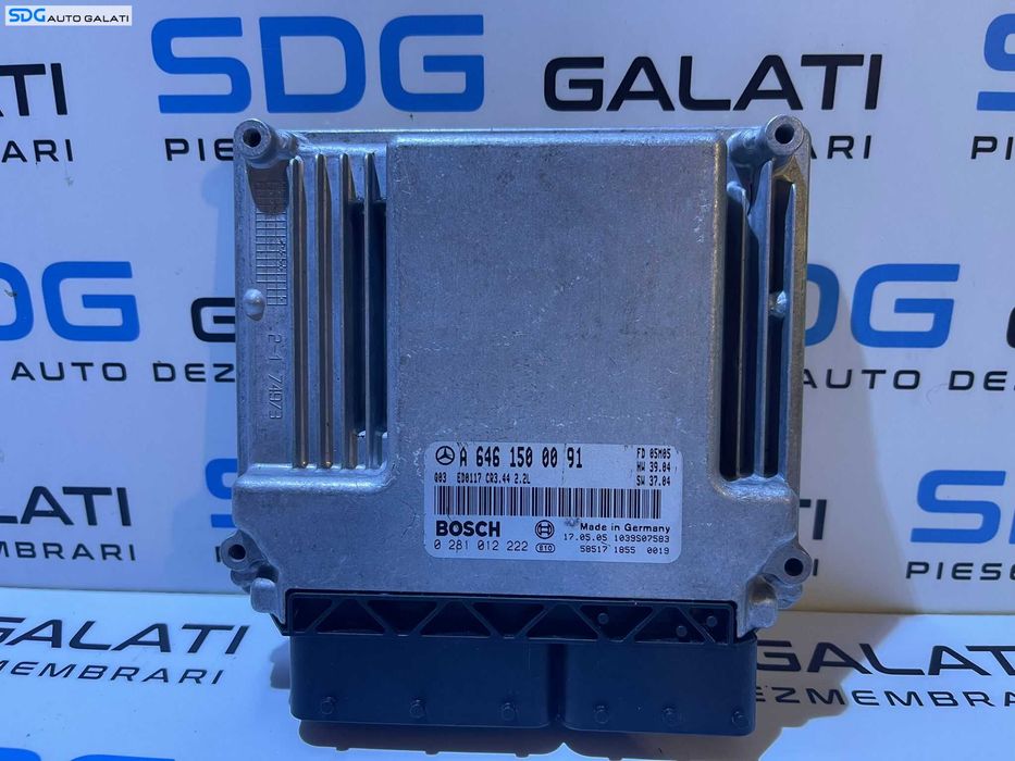 ECU Calculator Motor Mercedes W203 Clasa C Class C200 C220 2.2 CDI 2001 - 2007 Cod A6461500091 0281012222 [LS0241]